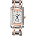 Longines Longines DolceVita L5.155.5.89.7  L51555897 кварцевые женские часы перламутровый циферблат, браслет сталь + золото — вид спереди