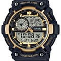 Casio Casio Collection AEQ-200W-9A  AEQ-200W-9A кварцевые мужские часы серый циферблат, браслет пластик — вид спереди