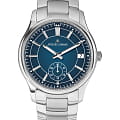 Jacques Lemans Jacques Lemans Derby 1-2197G  1-2197G кварцевые мужские часы синий циферблат, браслет нержавеющая сталь — вид спереди
