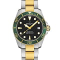 Certina Certina DS Action Diver C032.807.22.051.01 DS Action C0328072205101 механические мужские часы черный циферблат, браслет сталь c pvd покрытием — вид спереди