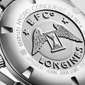 Longines L37814056 наручные мужские часы застежка крупным планом
