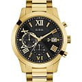 Guess Guess Dress Steel W0668G8  W0668G8 кварцевые мужские часы черный циферблат, браслет нержавеющая сталь — вид спереди