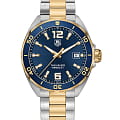 TAG Heuer TAG Heuer Formula 1 WAZ1120.BB0879  WAZ1120.BB0879 кварцевые мужские часы синий циферблат, браслет нержавеющая сталь с pvd-покрытием — вид спереди