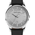 Jacques Lemans Jacques Lemans London 1-2193B  1-2193B кварцевые мужские часы  серебристый циферблат, браслет кожаный — вид спереди