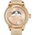 Aviator Aviator Douglas MoonFlight V.1.33.2.260.5  V.1.33.2.260.5 кварцевые женские часы розовый циферблат, браслет нержавеющая сталь с pvd-покрытием — вид спереди