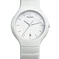 Rado Rado True R27695022  R27695022 кварцевые мужские часы белый циферблат, браслет высокотехнологичная плазменная керамика — вид спереди
