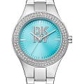 DKNY DKNY Parsons Glitz DK1L025M0035  DK1L025M0035 кварцевые женские часы голубой циферблат, браслет нержавеющая сталь — вид спереди