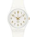 Swatch Swatch Gent SO28W106-S14  SO28W106-S14 кварцевые женские часы белый циферблат, браслет силикон — вид спереди