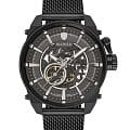 Wainer Wainer WA.25988-E  WA.25988-E механические мужские часы черный циферблат, браслет нержавеющая сталь — вид спереди