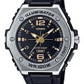 Casio Casio Collection MWA-100H-1A2  MWA-100H-1A2 кварцевые мужские часы черный циферблат, браслет пластик — вид спереди