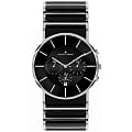 Jacques Lemans Jacques Lemans 1-1815A  1-1815A кварцевые мужские часы черный циферблат, браслет  — вид спереди