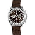 Jacques Lemans Jacques Lemans 1-1830C  1-1830C кварцевые мужские часы серый циферблат, браслет кожаный — вид спереди