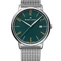 Maurice Lacroix Maurice Lacroix Eliros Date EL1118-SS006-620-1  EL1118-SS006-620-1 кварцевые мужские часы зеленый циферблат, браслет нержавеющая сталь — вид спереди