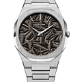 D1 Milano D1 Milano Ultra Thin UTBJ32  UTBJ32 кварцевые мужские часы  черный циферблат, браслет нержавеющая сталь — вид спереди