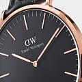 Daniel Wellington Daniel Wellington Classic Dover DW00100310,  швеция женские часы на браслете нейлон боковой вид