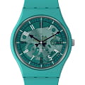 Swatch Swatch Gent Biosourced Standard SO28G108  SO28G108 кварцевые женские часы  голубой циферблат, браслет силикон — вид спереди