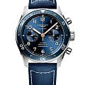 Longines Longines Spirit L3.821.4.93.2  L38214932 механические мужские часы синий циферблат, браслет тканевый — вид спереди