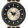 Swatch Swatch Big Bold Bioceramic Lacquered SB03C100  SB03C100 кварцевые мужские часы  циферблат, браслет силикон — вид спереди