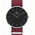 Daniel Wellington Daniel Wellington Classic Roselyn DW00100270  DW00100270 кварцевые мужские часы черный циферблат, браслет нейлон — вид спереди
