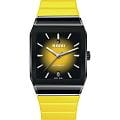 Rado Rado Anatom Automatic R10201259  R10201259 механические мужские часы  желтый циферблат, браслет каучук — вид спереди