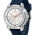 Maserati Maserati R8871621013  R8871621013 кварцевые мужские часы  серебристый циферблат, браслет каучук — вид спереди