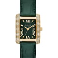 Michael Kors Michael Kors Emery MK4697  MK4697 кварцевые женские часы зеленый циферблат, браслет кожаный — вид спереди