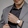 Jacques Lemans Jacques Lemans Classic 1-2073B мужские часы серебристый циферблат на запястье
