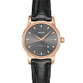 Mido Mido Baroncelli M7600.3.13.4  M76003134 механические женские часы антрацитовый циферблат, браслет кожаный — вид спереди