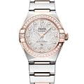 Omega Omega Constellation 131.25.29.20.52.003  13125292052003 механические женские часы серебристый циферблат, браслет сталь + золото — вид спереди