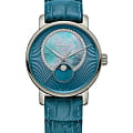Rado Rado Diamaster R14055925  R14055925 кварцевые женские часы перламутровый циферблат, браслет кожаный — вид спереди