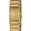 Rado Rado Integral R20783732  R20783732 кварцевые женские часы золотой циферблат, браслет сталь + pvd + керамика — вид спереди
