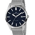 Jacques Lemans Jacques Lemans Classic 1-2002M  1-2002M кварцевые мужские часы синий циферблат, браслет нержавеющая сталь — вид спереди