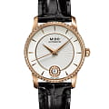 Mido Mido Baroncelli Diamonds M007.207.66.036.26  M0072076603626 механические женские часы  циферблат, браслет кожаный — вид спереди