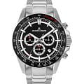 Jacques Lemans Jacques Lemans Liverpool Diver 1-2207A  1-2207A кварцевые мужские часы черный циферблат, браслет нержавеющая сталь — вид спереди