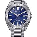 Citizen Citizen Eco-Drive BM7630-80L  BM7630-80L кварцевые мужские часы синий циферблат, браслет нержавеющая сталь — вид спереди