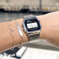Casio Casio Vintage A-159WA-N1DF (A159WA-N1)  наручные мужские часы фото под углом.