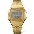 Casio Casio Vintage ABL-100WEG-9A, vintage япония мужские часы на браслете нержавеющая сталь с ip-покрытием боковой вид