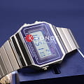 Casio A700WEG-9A наручные мужские часы застежка крупным планом
