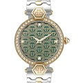 Philipp Plein Philipp Plein Plein Couture PWEAA0621  PWEAA0621 кварцевые женские часы зеленый циферблат, браслет нержавеющая сталь — вид спереди
