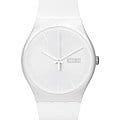 Swatch Swatch New Gent SUOW701  SUOW701 кварцевые женские часы белый циферблат, браслет силикон — вид спереди