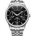 Jacques Philippe Jacques Philippe Planum JPQGC671316  JPQGC671316 кварцевые мужские часы  черный циферблат, браслет нержавеющая сталь 316l — вид спереди