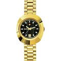 Rado Rado The Original Automatic R12416613 Automatic R12416613 механические женские часы черный циферблат, браслет нержавеющая сталь с pvd-покрытием — вид спереди
