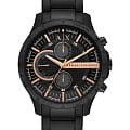 Armani Exchange Armani Exchange Lola  AX2429  AX2429 кварцевые мужские часы черный циферблат, браслет сталь с ip покрытием — вид спереди