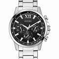 Guess Guess Sport GW0900G1  GW0900G1 кварцевые мужские часы черный циферблат, браслет нержавеющая сталь — вид спереди