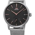 Orient Orient RA-SP0005N1  RA-SP0005N кварцевые мужские часы черный циферблат, браслет нержавеющая сталь — вид спереди