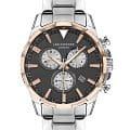 Lee Cooper Lee Cooper LC07385.560  LC07385.560 кварцевые мужские часы  черный циферблат, браслет нержавеющая сталь — вид спереди