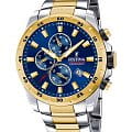 Festina Festina Chrono Sport F20562/2  F20562/2 кварцевые мужские часы синий циферблат, браслет сталь c pvd покрытием — вид спереди