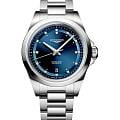 Longines Longines Conquest L3.320.4.97.6  L33204976 механические женские часы синий циферблат, браслет нержавеющая сталь — вид спереди