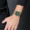 Rado Rado True Square Automatic R27077312 механические мужские часы часы крупный план зеленый циферблата