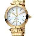 Just Cavalli Just Cavalli JC1L122M0075  JC1L122M0075 кварцевые женские часы белый циферблат, браслет сталь c pvd покрытием — вид спереди